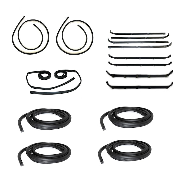 Fairchild Industries 19871996 Ford F250F350 Crew Cab Crew Cab16pc Weatherstrip Kit KF1039-16 - main